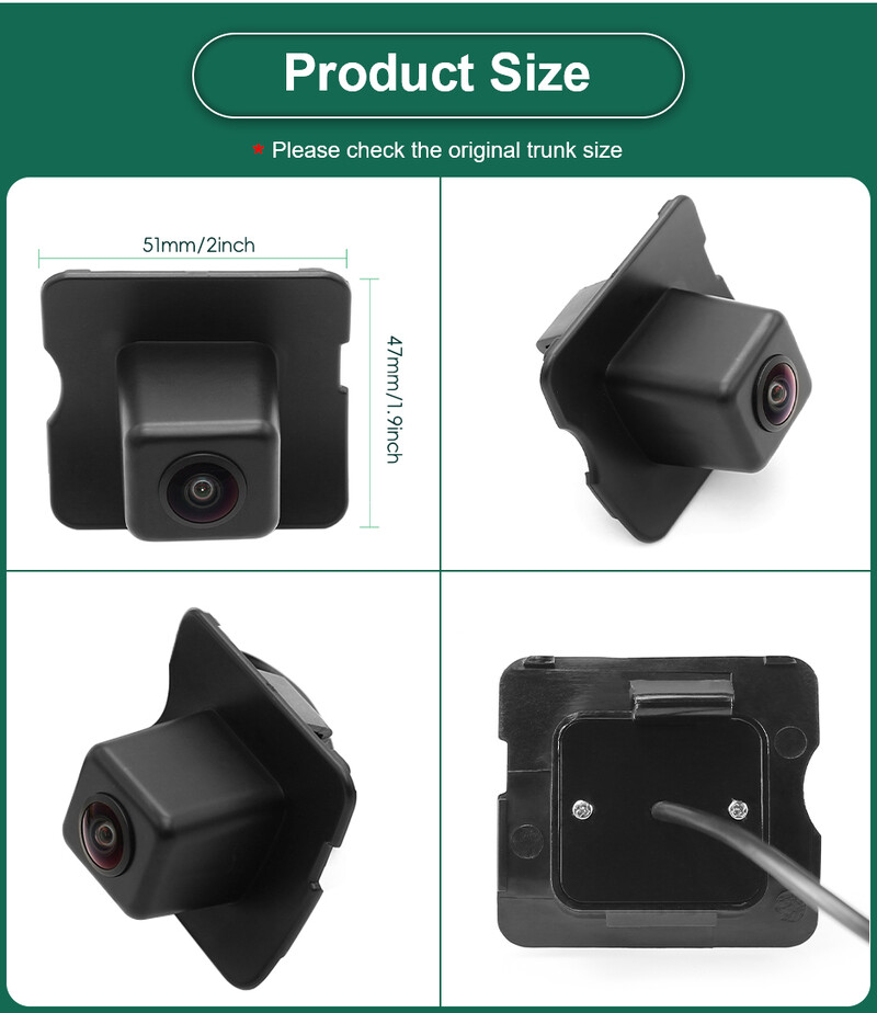 GreenYi 170 kraadi 1920x1080P HD AHD sõiduki tahavaatekaamera Mercedes Benz ML M W164 ML350 ML330 ML63 autole