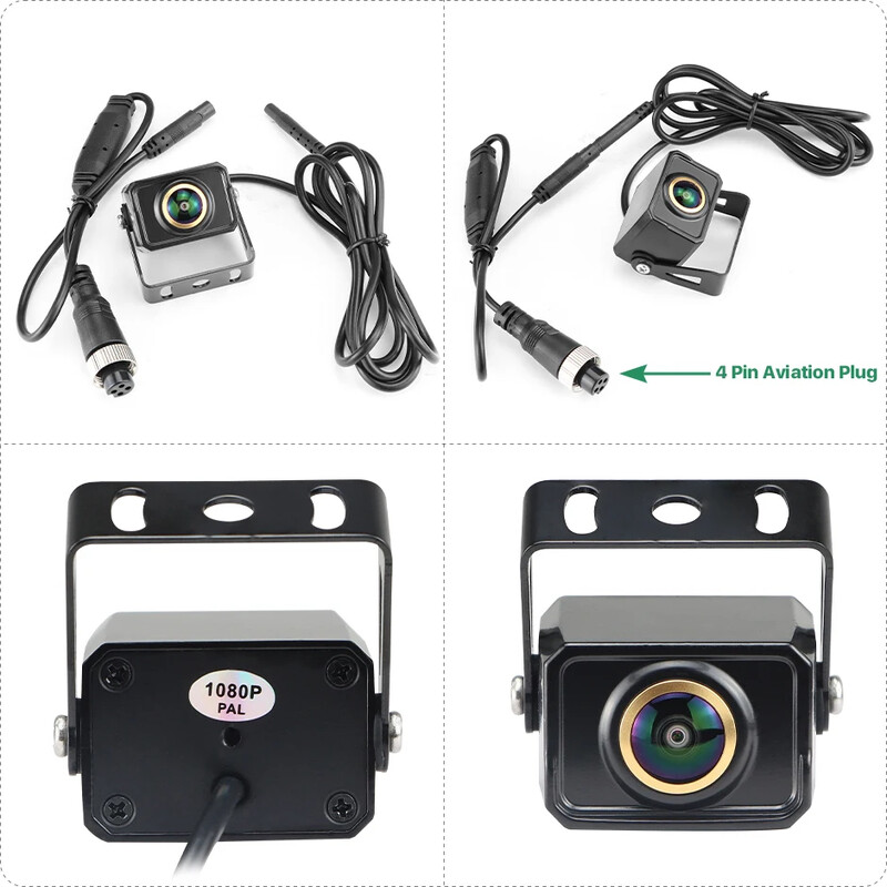 GreenYi AHD1080P PAL-süsteem Aviation 4 kontaktiga peakaabel kalasilma objektiivi auto ruudukujuline tahavaatekaamera öönägemissõiduk GP555