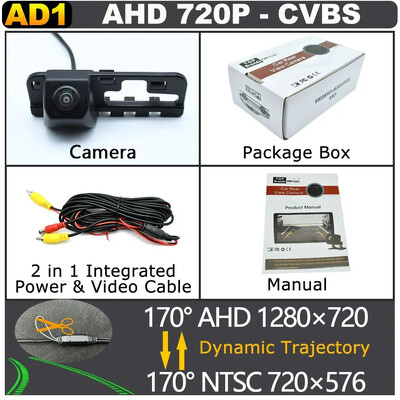 AHD 1920x1080P automobilio kamera, skirta Honda Civic 2006 2007 2008 2009 2010 2011 MK8 automobilio galinio vaizdo kameros laikiklio valstybinio numerio lemputė