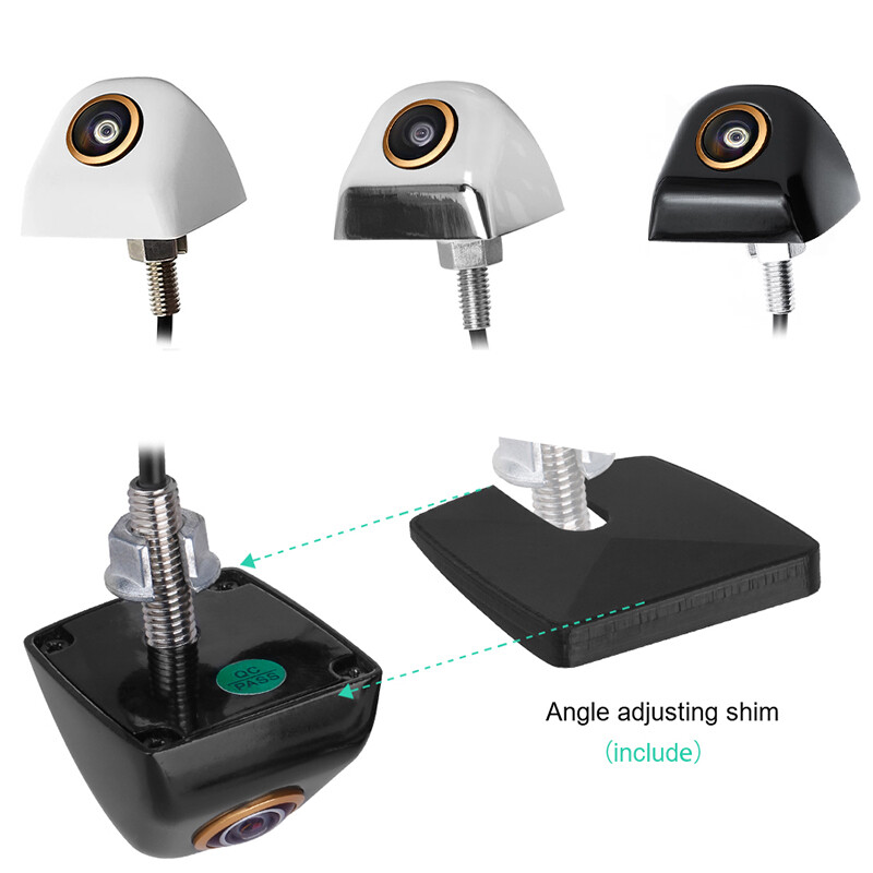 Greenyi 170-kraadine kuldne kalasilm objektiiv HD 1920x1080P Paigaldage tagurpidi sõiduki tagurdamine varuparkimine tahavaate AHD MCCD kaamera