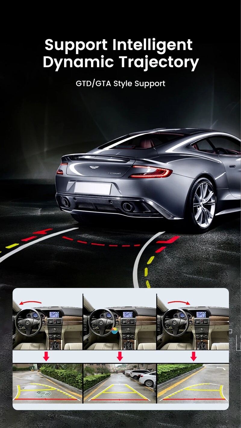 170° AHD 1080P Golden Lens atpakaļgaitas transportlīdzekļa kamera Kia Carnival III 2008 2009 2010 2011 2012 2013 2014 atpakaļskata monitors