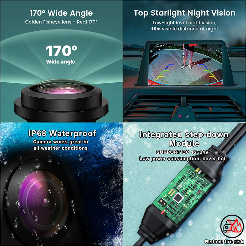 GreenYi AHD 1080P sõiduki öönägemisplaadi tagurduskaamera Audi TT S5 RS5 S6 S7 A5 A7 2011-2014 auto tahavaatekaamera jaoks