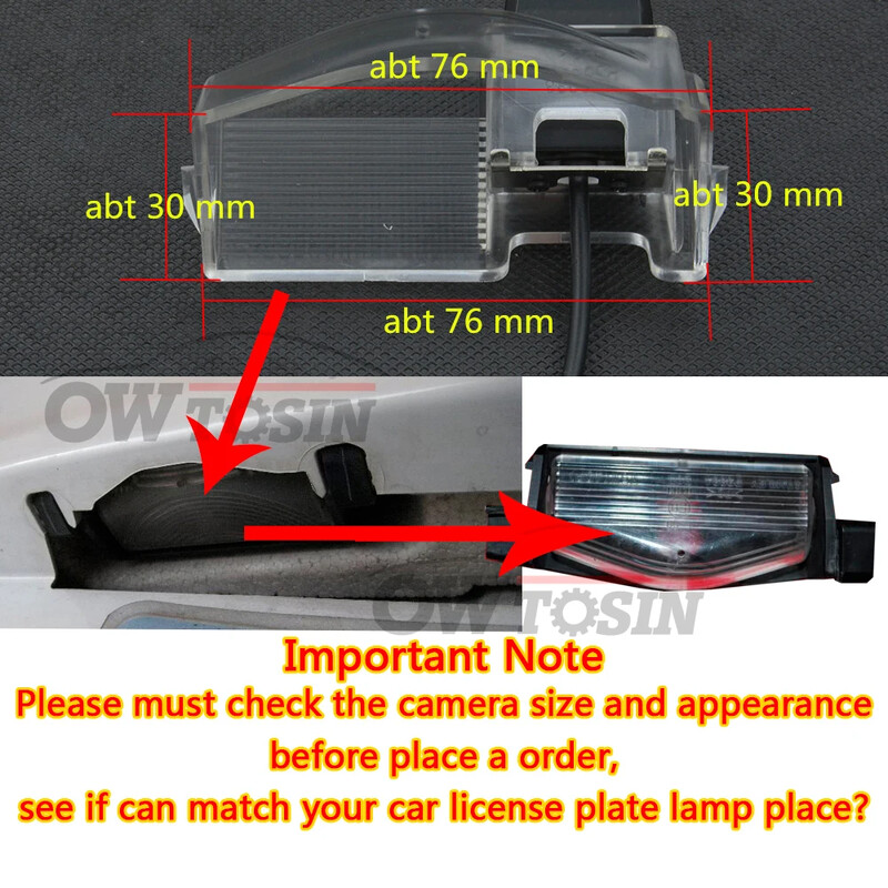Owtosin tolatókamera Mazda 3 BK BL 2003-2013 Mazda 2 DE 2007-2015 autóhoz hátrameneti parkolófigyelő tartozékai