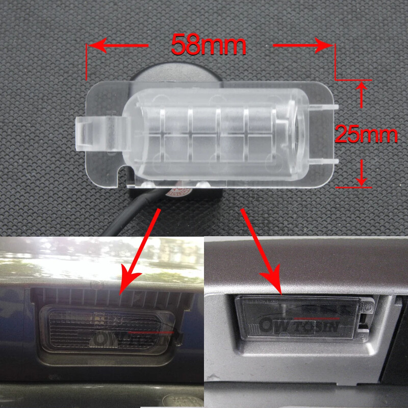 AHD 720P jármű tolatókamera Ford EcoSport 2013-2019 Galaxy MK3 MK4 2006-2019 Kuga MK1 2008-2012 S-Max MK1 2006-2015 autóhoz