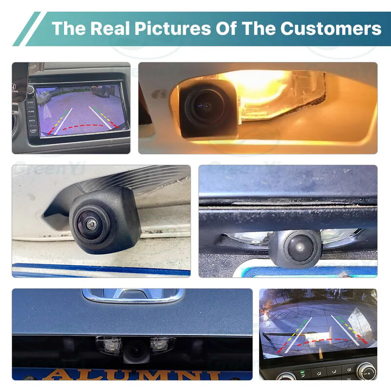 Dünaamilise trajektooriga AHD autoplaadi tulega tahavaatekaamera Honda Civic Accord Fit CRV HRV CRZ CRX Odyssey Acura TSX RDX Spirior jaoks