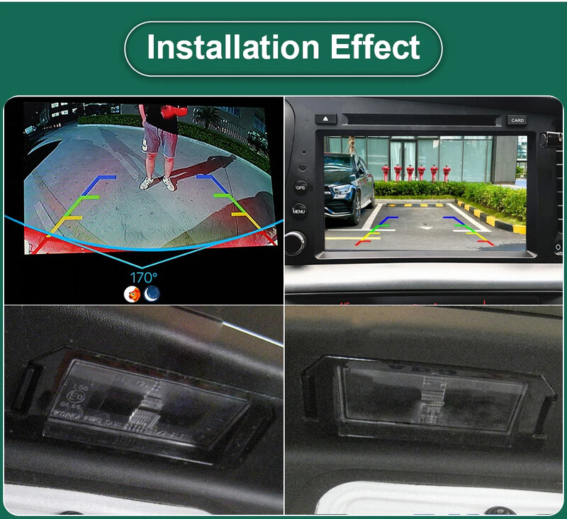 GreenYi 170° AHD 1080P auto tahavaatekaamera Kia Picanto/Morning R/Rio 3/Pride (UB) luukpära Kia Soul tagurpidi parkimise jaoks