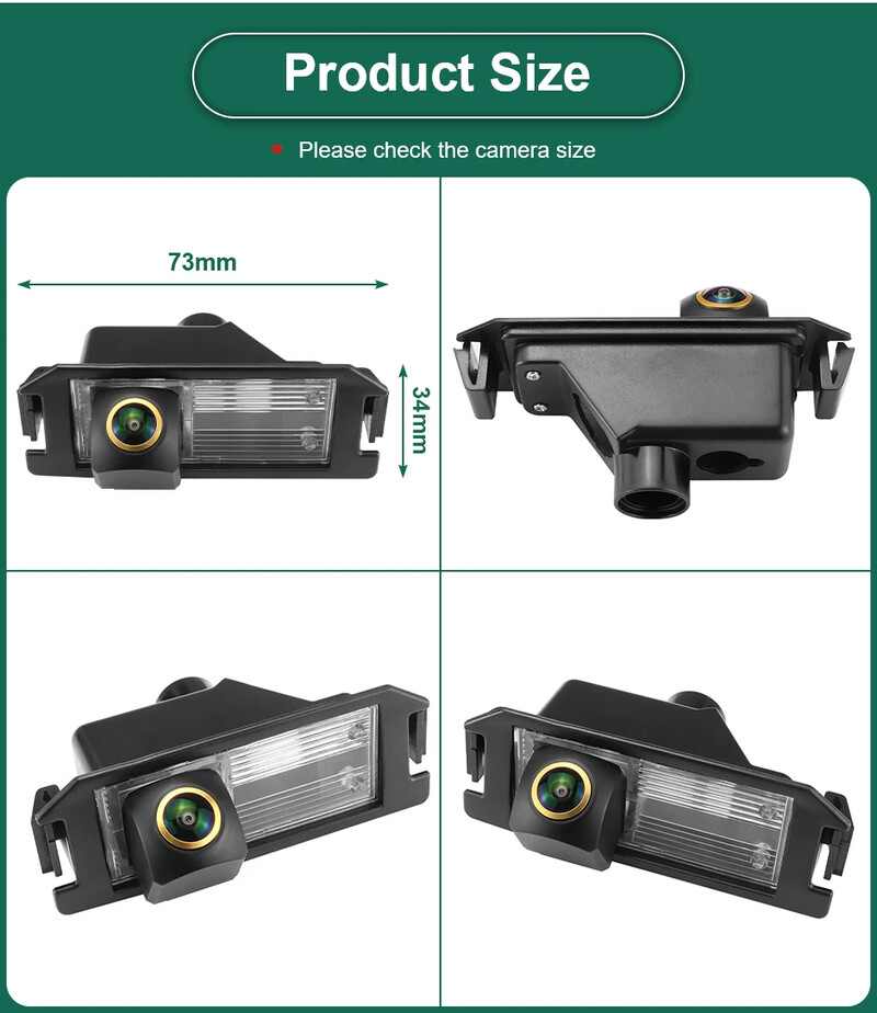 GreenYi 170° AHD 1080P auto tahavaatekaamera Kia Picanto/Morning R/Rio 3/Pride (UB) luukpära Kia Soul tagurpidi parkimise jaoks