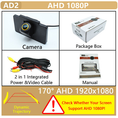 Automobilio AHD 1080P 170° auksinio objektyvo galinio vaizdo automobilio kamera, skirta Kia Cadenza/Kia K7 (VG) 2010 2011 2012 2013 2014 m. atbulinės eigos monitorius