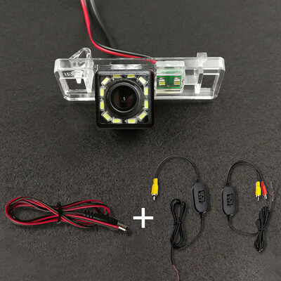 Vezeték nélküli autós CCD hátsó kamera Fisheye 4 8 12 LED Dynamic Peugeot 307 308 408 508 Nissan Sunny X-Trail QASHQAI Lifan Geely