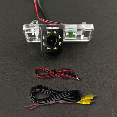 Vezeték nélküli autós CCD hátsó kamera Fisheye 4 8 12 LED Dynamic Peugeot 307 308 408 508 Nissan Sunny X-Trail QASHQAI Lifan Geely