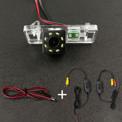 Vezeték nélküli autós CCD hátsó kamera Fisheye 4 8 12 LED Dynamic Peugeot 307 308 408 508 Nissan Sunny X-Trail QASHQAI Lifan Geely