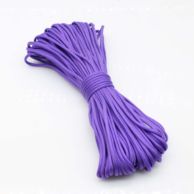 31m Направи си сам въже за чадър ръчно тъкано седемжилно въже за чадър оцеляване на открито приключение къмпинг катерене плетено ръчно въже