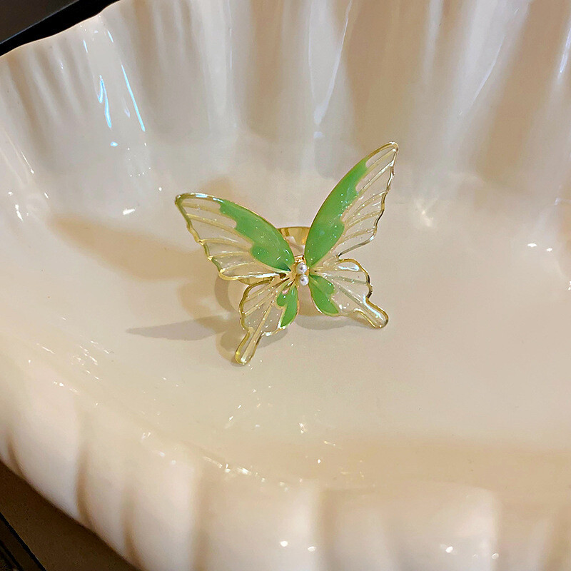 Lagani luksuzni cirkonski retro križni šuplji prsten hladnog stila osobnosti prsten s otvorenim kažiprstom Korejski ins univerzalni ručni nakit