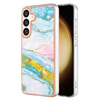 Sobib Samsung S24 Plus mobiiltelefoni ümbrisele kahepoolne IMD galvaniseeritud marmorist A15 5G kukkumisvastane kaitsekate