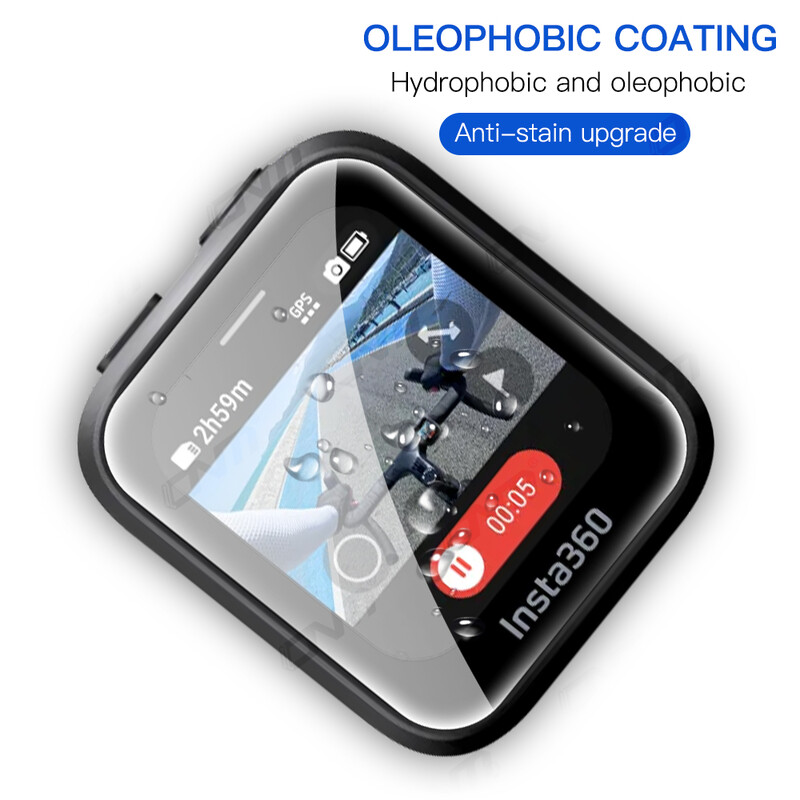 Ekraani kaitsekile Insta360 GPS-i eelvaate kaugjuhtimisega kriimustusvastane kile Insta360 GPS-ile, täiskattega kaitsekile (mitte klaasist)