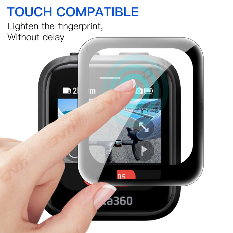 Ekraani kaitsekile Insta360 GPS-i eelvaate kaugjuhtimisega kriimustusvastane kile Insta360 GPS-ile, täiskattega kaitsekile (mitte klaasist)