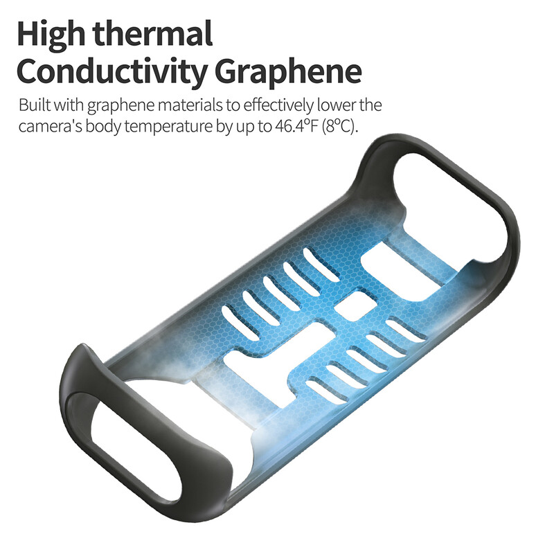 Insta360 X4 grafeenjahutusega kaitsekatte tarvikud Insta 360 X4 kaamerale kukkumisvastane kaitseümbris koos kaelapaelaga