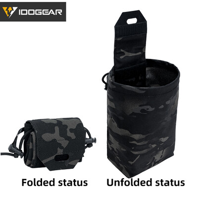 IDOGEAR Tactical sulankstomas perdirbimo maišelis, patvarus MOLLE lašinamas maišelis Mini 35116