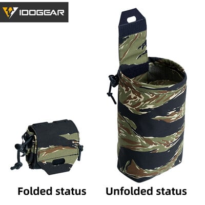 IDOGEAR Tactical sulankstomas perdirbimo maišelis, patvarus MOLLE lašinamas maišelis Mini 35116