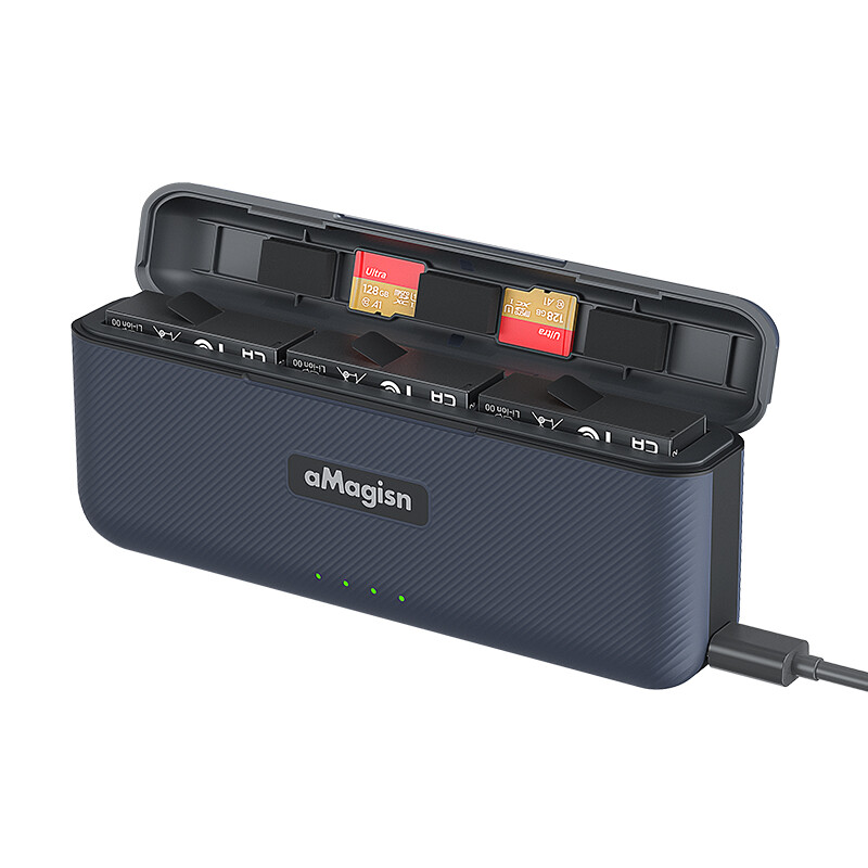 AMAGISN Insta360 Ace Pro 2 kiirlaadimiskasti akulaadija laadija salvestusümbris Insta 360 Ace Pro 2 ja Ace tarvikute jaoks