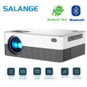 Salange P35 Android 10 Projector WIFI Φορητό MINI Video Beamer Smart TV 1280*720dpi για Ταινία παιχνιδιού Home Cinema 1080P 4K Βίντεο