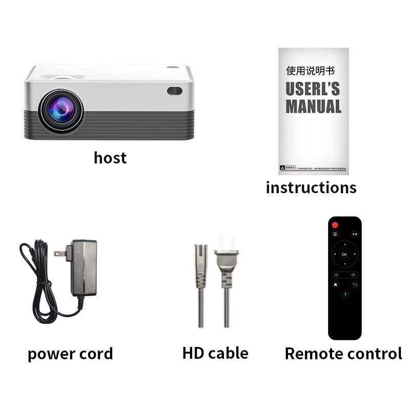 Salange P35 Android 10 Projector WIFI Φορητό MINI Video Beamer Smart TV 1280*720dpi για Ταινία παιχνιδιού Home Cinema 1080P 4K Βίντεο