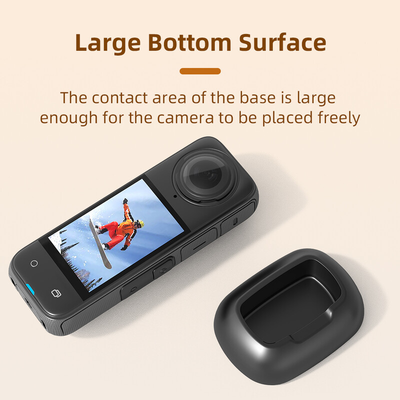 Flymile`i lauaarvuti alus Insta360 X4 kaamera tugi jaoks, silikoonist alus, kiirkinnitusega kaasaskantav spordikaamera tarvikud