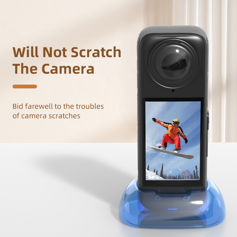 Flymile`i lauaarvuti alus Insta360 X4 kaamera tugi jaoks, silikoonist alus, kiirkinnitusega kaasaskantav spordikaamera tarvikud