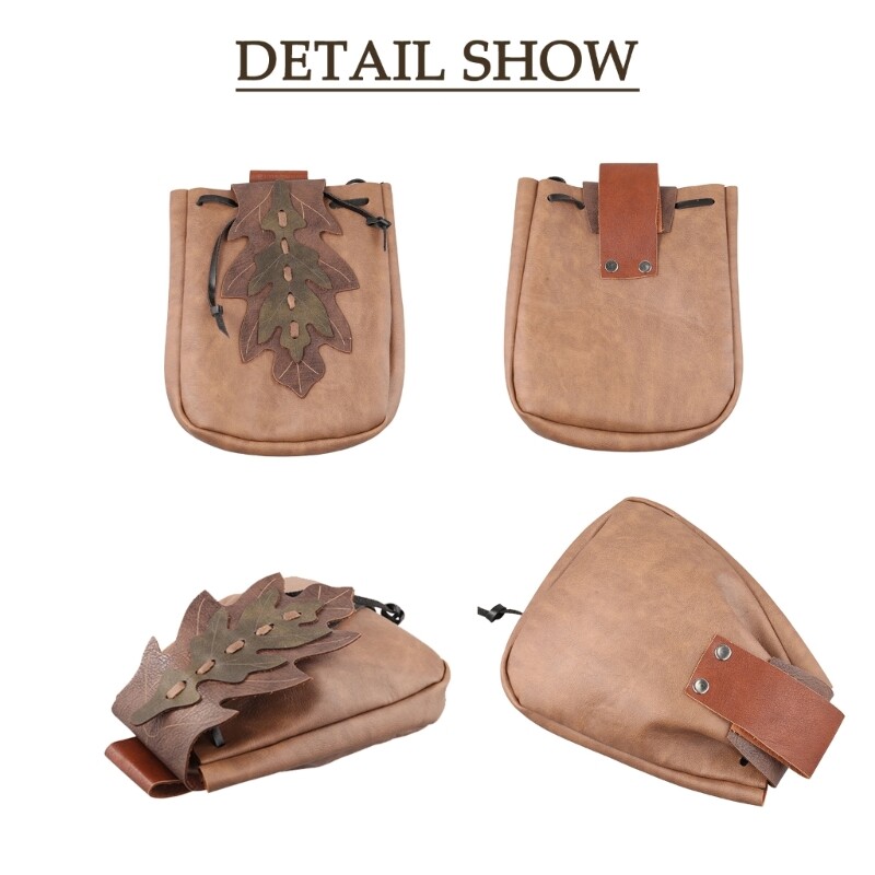 Nahast keskaegne vöökott Vintage käsitöö vöö kott Vöökott Vöökott