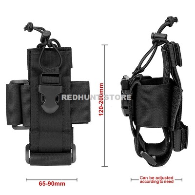 Reguleeritav taktikaline raadiohoidiku kott Molle kahesuunaline raadiokoti kotihoidja nailonist välitingimustes hoiukohver Walkie TalkieBag