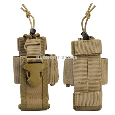 Reguleeritav taktikaline raadiohoidiku kott Molle kahesuunaline raadiokoti kotihoidja nailonist välitingimustes hoiukohver Walkie TalkieBag