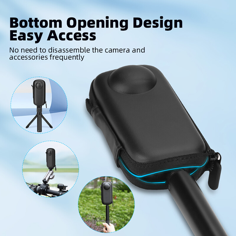 Kandekott Mini kehakott Insta360 X4 spordikaamerale välitingimustes hoiukott Kaitsev kehakarp Kaasaskantavad tarvikud