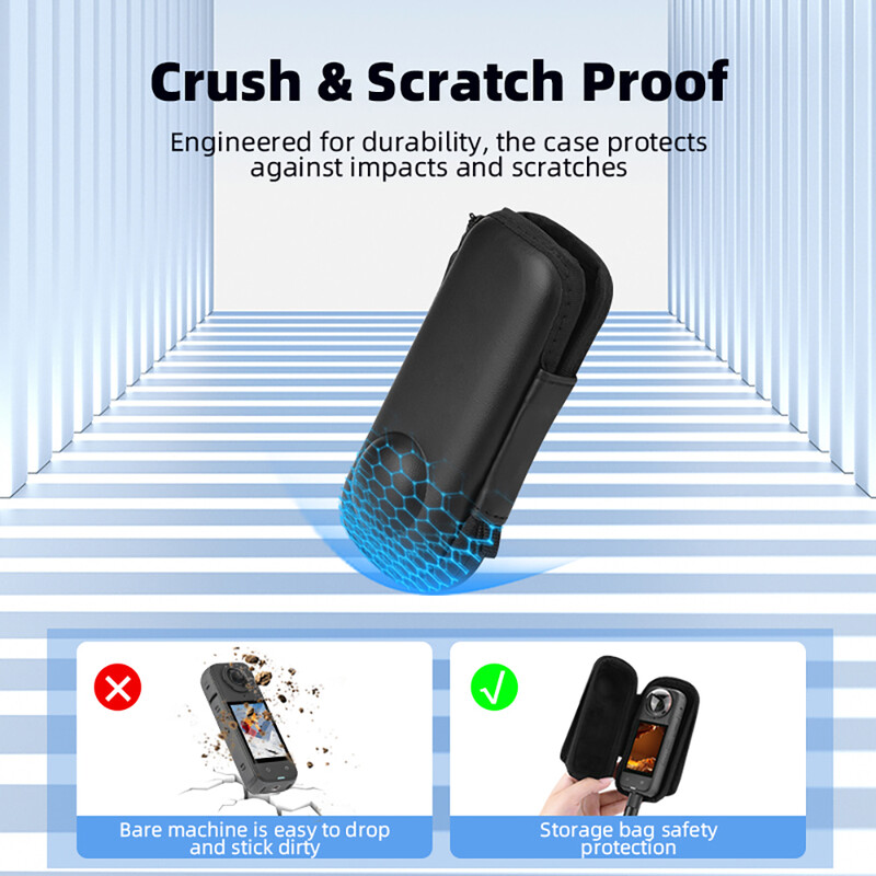 Kandekott Mini kehakott Insta360 X4 spordikaamerale välitingimustes hoiukott Kaitsev kehakarp Kaasaskantavad tarvikud