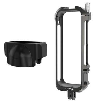 Cynova skirtas Insta360 X4 metalinio rėmo aliuminio lydinio triušio narvelio apsauginis dėklas su šaltų batų laikikliu Insta 360 X4 priedams