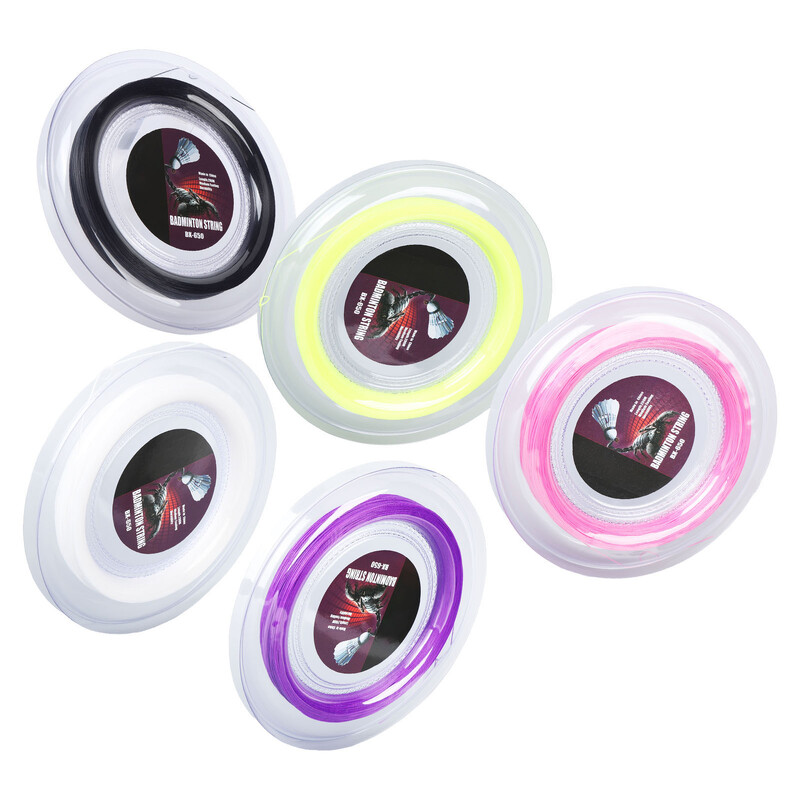 BX650 nailon, 0,72 mm sulgpallinöörid, 200 m rull, õhuke nõel, suure elastse võimsusega sulgpallireket, tugevus 22–26 naela