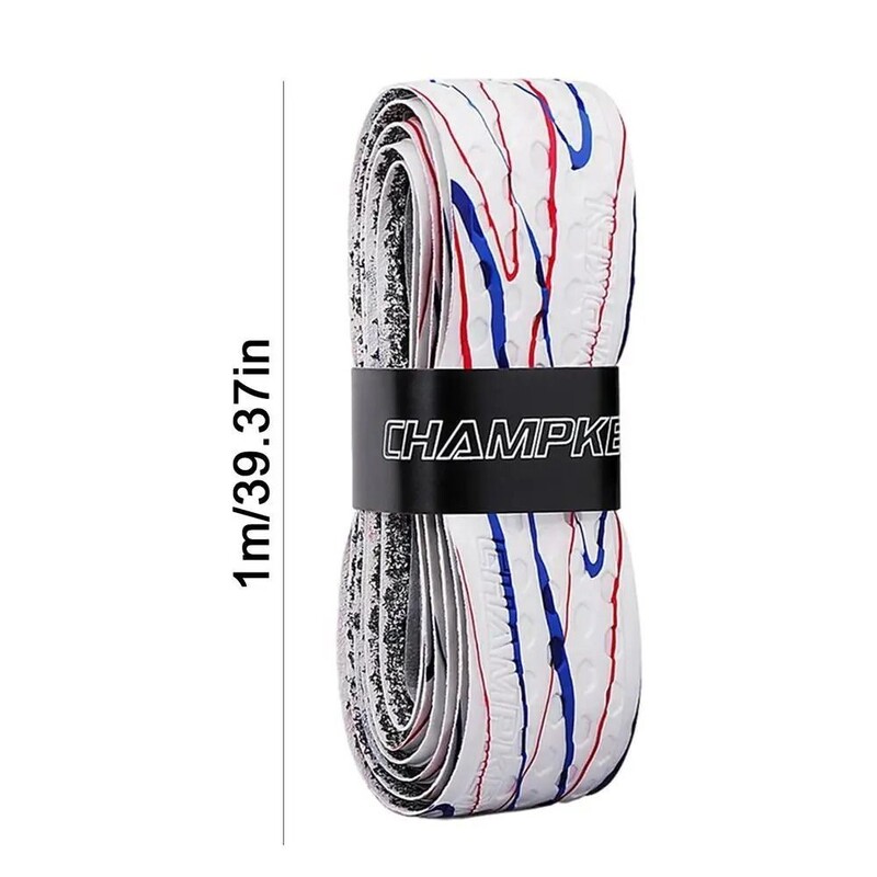 Kuiva tundega Bat käepideme teip PU triibud Kulumiskindel tennisereketi käepideme käepide rekett libisemisvastane pesapalli higipael Sport