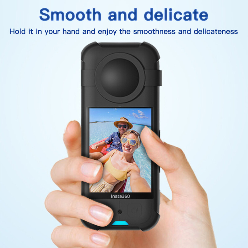 Insta360 X3 ümbris silikoonist läätsekorgi kaitsega põrutuskindel kaitsekate Insta 360 X3 kriimustusvastaste tarvikute jaoks