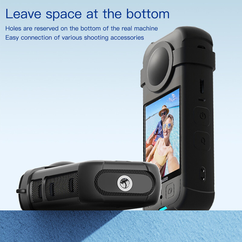 Insta360 X3 ümbris silikoonist läätsekorgi kaitsega põrutuskindel kaitsekate Insta 360 X3 kriimustusvastaste tarvikute jaoks