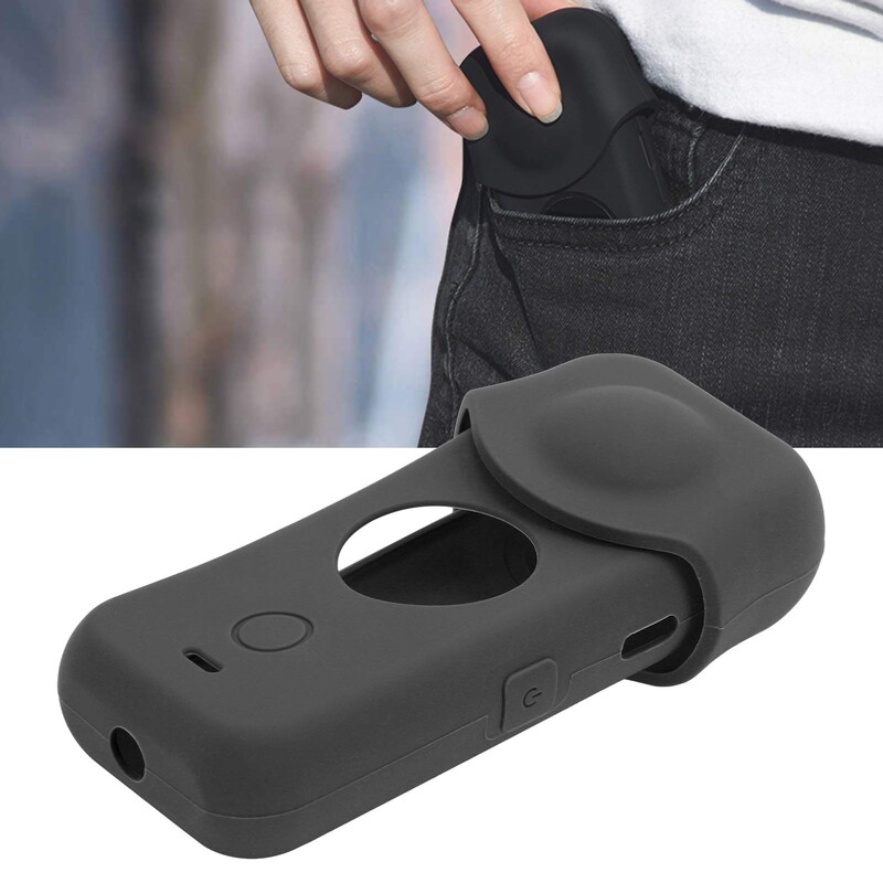 Insta 360 ONE X2 silikoonümbris + objektiivikork, kaitseb Insta ONE X2 kaamera korpuse objektiivide kattekorgi tolmu eest kriimustusvastane tarvik