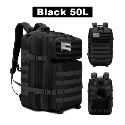 3P mokyklinis rinkinys Molle Pack for Treking Medžioklės krepšys 50L Vyriškos taktinės kuprinės Lauke Kelioniniai krepšiai Lauke