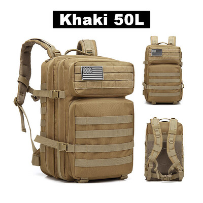 3P mokyklinis rinkinys Molle Pack for Treking Medžioklės krepšys 50L Vyriškos taktinės kuprinės Lauke Kelioniniai krepšiai Lauke