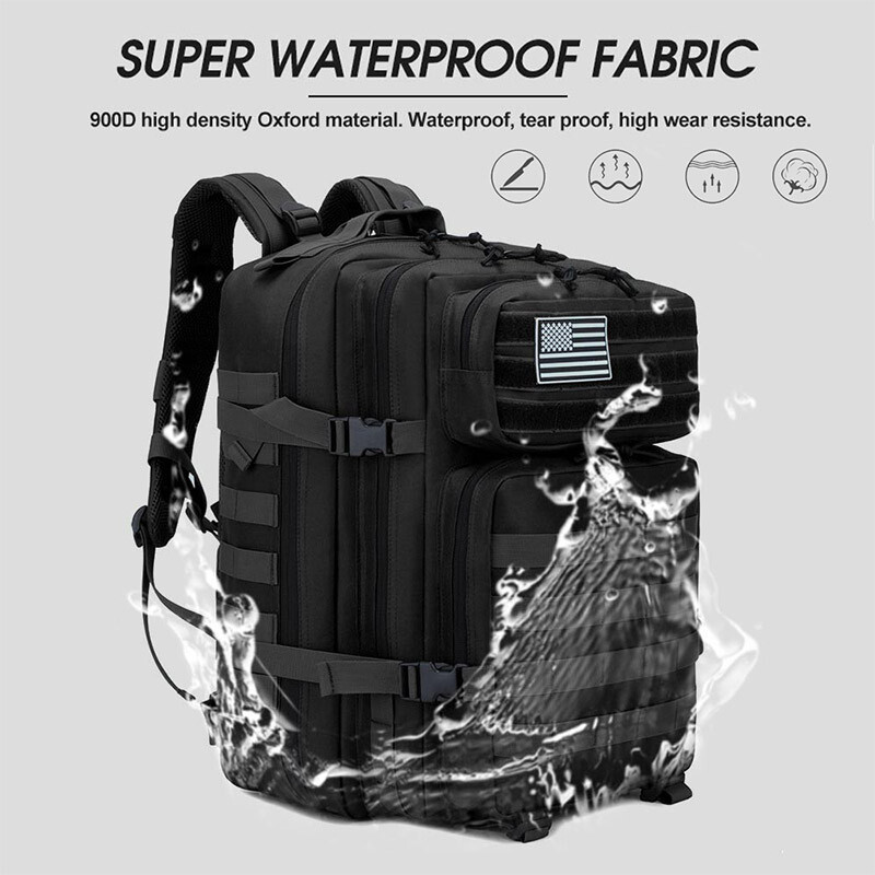 3P iskolai csomag Molle csomag túrázáshoz vadásztáska 50 literes férfi taktikai hátizsákok kültéri utazótáskák kültéri használatra