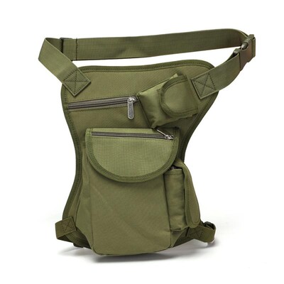 Férfi Tactical Drop Leg Bag Multifunkcionális deréktáska Állítható comb övvel Túrázás Sport Kerékpározás Vízálló Nylon Kempingtáska