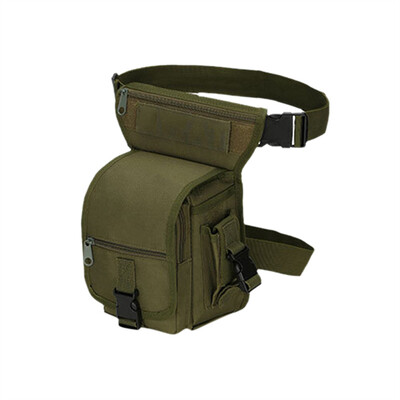 Férfi Tactical Drop Leg Bag Multifunkcionális deréktáska Állítható comb övvel Túrázás Sport Kerékpározás Vízálló Nylon Kempingtáska