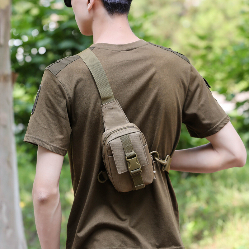 Melltáska Trekking Pack Sporttáska Válltáska Crossbody Pack Assault Pouch túrázáshoz kerékpáros kempinghez