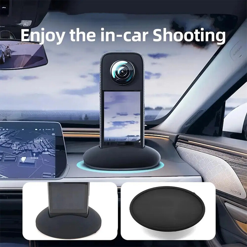 Szilikon talpú autós tartó Insta360 X4 asztali támasztó állványhoz védő tartó Insta 360 X 4 akciókamera tartozékokhoz
