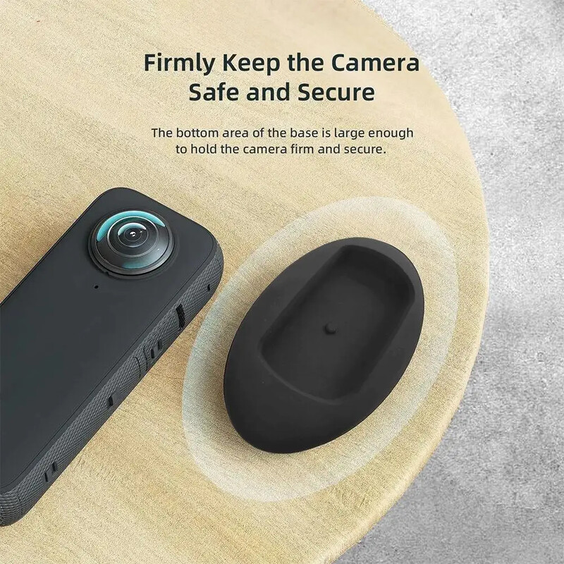 Szilikon talpú autós tartó Insta360 X4 asztali támasztó állványhoz védő tartó Insta 360 X 4 akciókamera tartozékokhoz