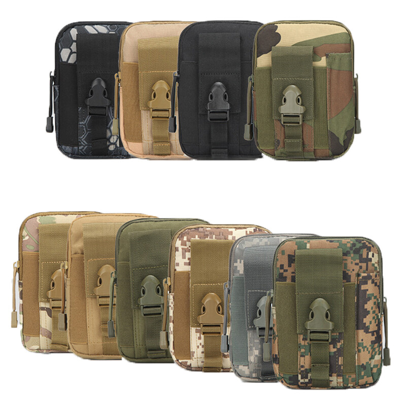 Āra vīriešu jostasvietas somas maisiņš Ūdensizturīgs taktiskais militārais sporta medību josta Molle neilona mobilo tālruņu somas Ceļojumu instrumenti