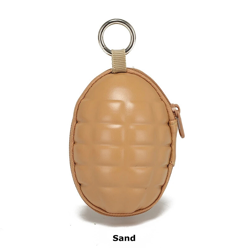 Novčanik za ključeve automobila u obliku granate od PU kožnog zatvarača, taktička višenamjenska torba za novčanik i privjesak za ključeve