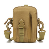 Molle Man Waist Pack Camo Neperšlampamas nailono daugiafunkcis mobiliojo telefono dėklas Crossbody krepšiai vyrams Mažas pečių krepšys